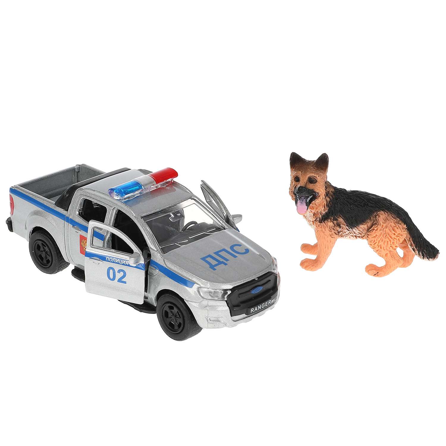 Машина Технопарк Ford Ranger Пикап с собакой 312447 312447 - фото 3