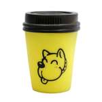 Игрушка для собак Пижон пищащая «Кофе» жёлтая