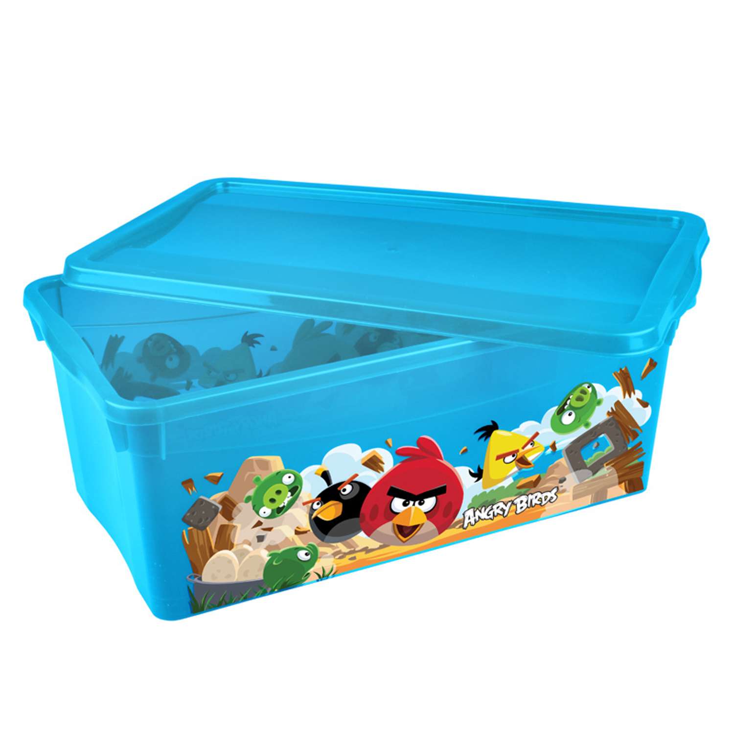 Ящик для игрушек Пластишка Angry Birds 5 л в ассортименте - фото 9