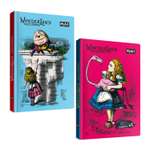 Блокнот Проф-Пресс скетчбук Wonderland комплект из 2 шт по 64 л 116х180 мм Алиса с фламинго+Шалтай-Болтай