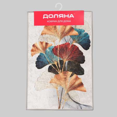 Коврик Доляна «Листья» 40×60 см