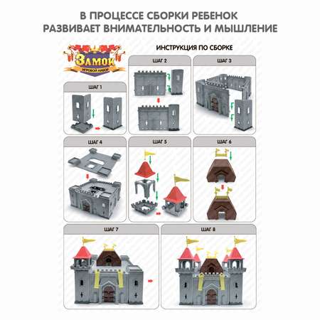 Игровой набор Bondibon Замок фигурки рыцарей