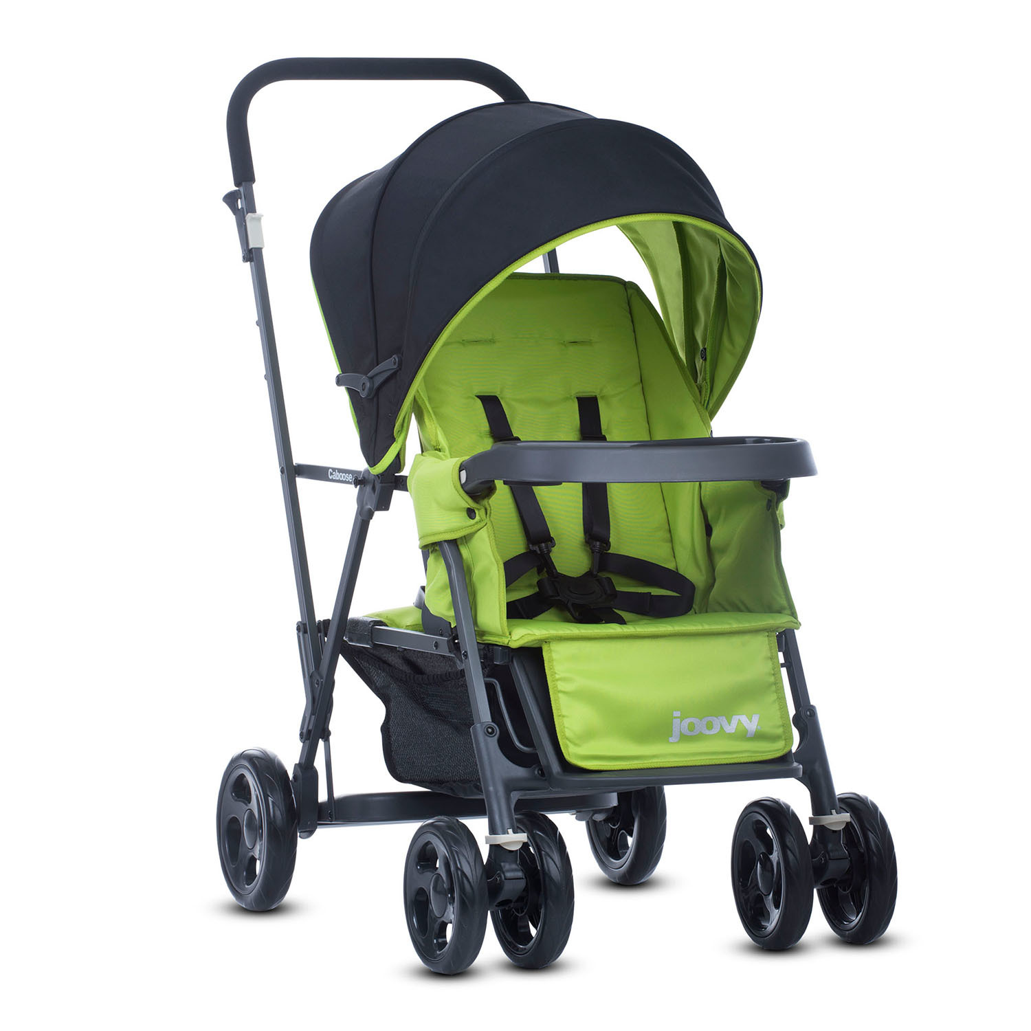 Прогулочная коляска JOOVY Caboose Graphite Зеленая - фото 1