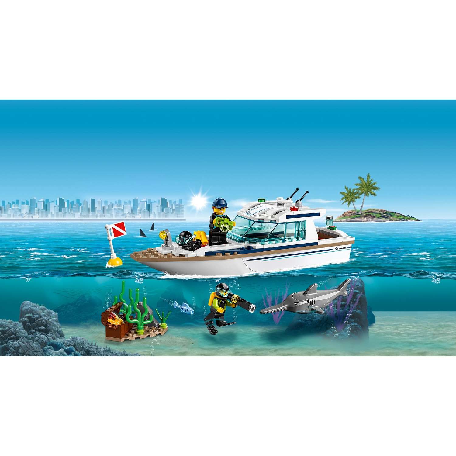Конструктор LEGO City Great Vehicles Яхта для дайвинга 60221 - фото 4