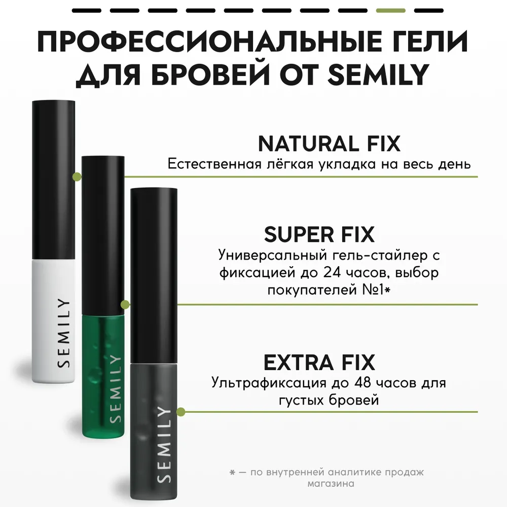 Гель для бровей SEMILY Natural Fix - фото 8