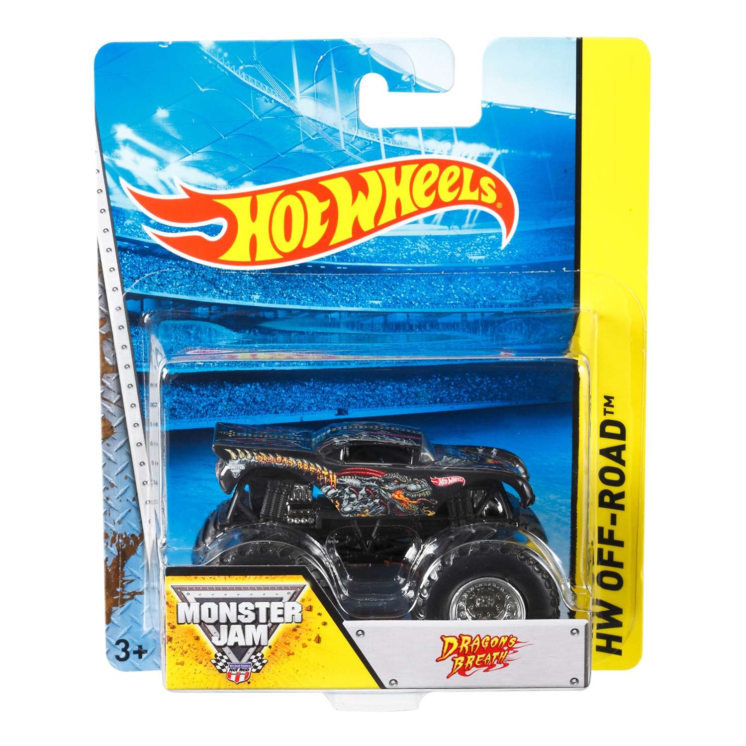 Машинка Hot Wheels Monster Jam Dragon?s breath 1:64 (BHP54) BHP37 - фото 2