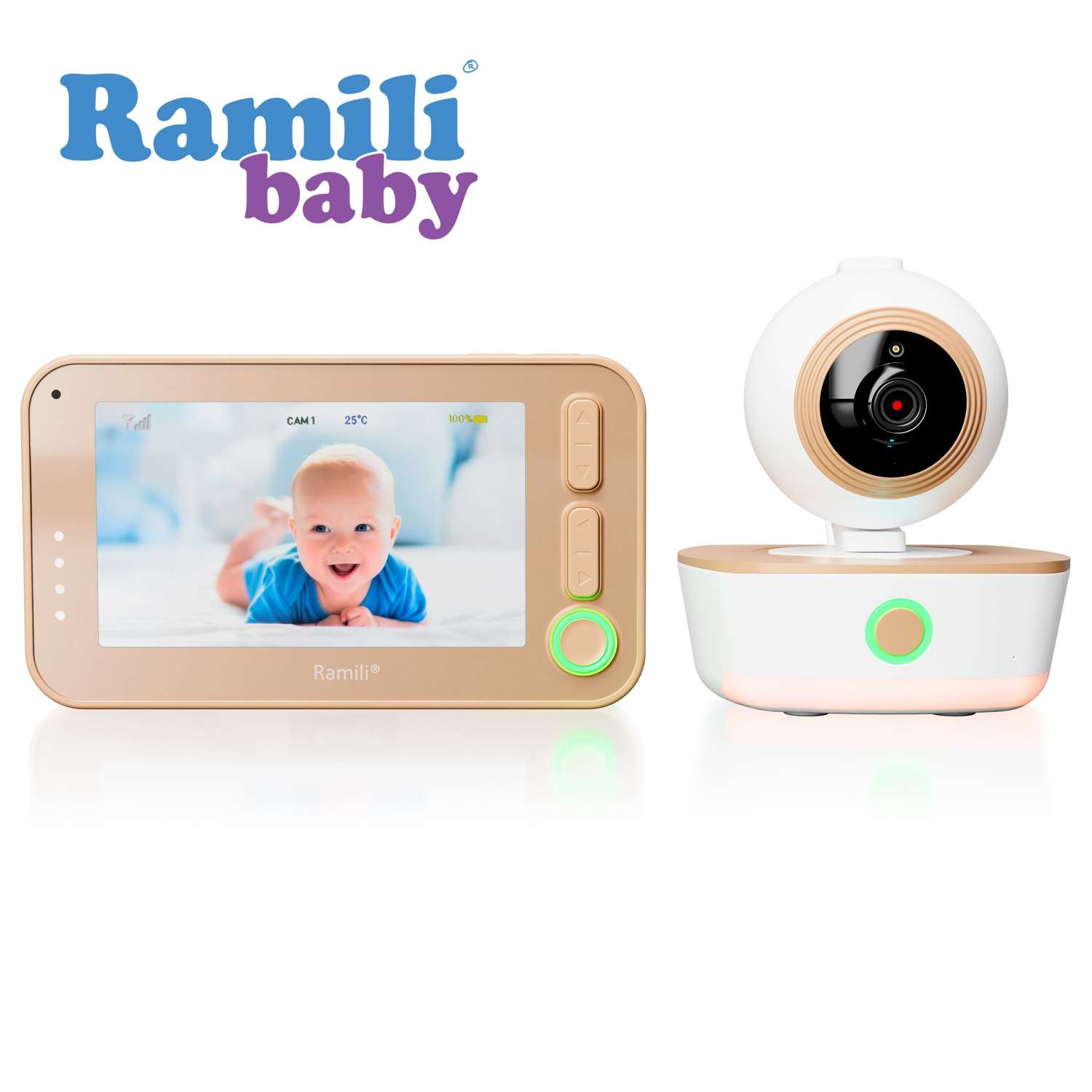 Видеоняня Ramili Baby RV1300/ работает без розеток - фото 1