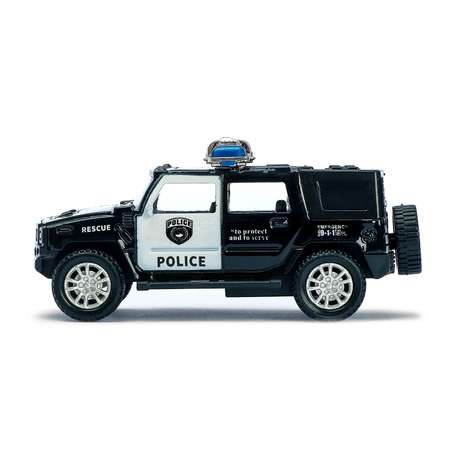 Машина металлическая Автоград «Полицейский джип»