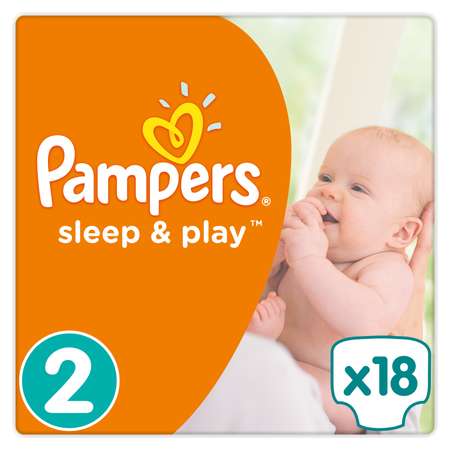 Подгузники Pampers Sleep and Play 18 шт. 2 3-6 кг