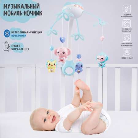 Мобиль для кроватки AmaroBaby Dreamy Wings Голубой