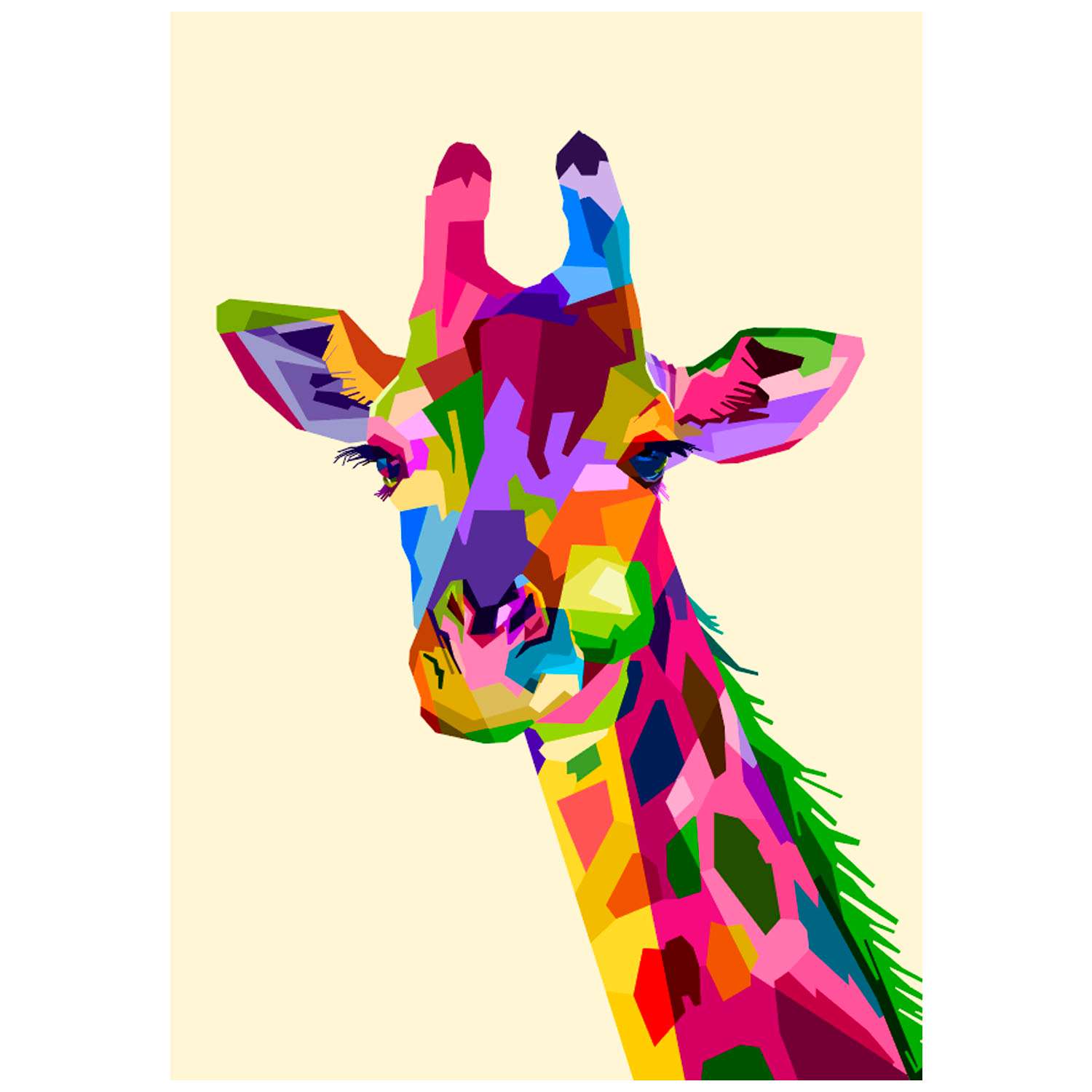 Набор для творчества Рисуем наклейками по номерам Липляндия Животные Африки 64319 - фото 5
