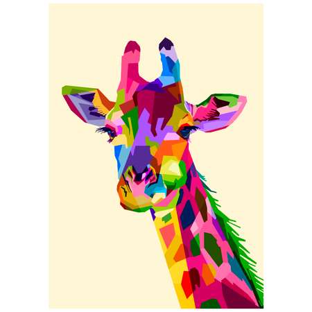 Набор для творчества Рисуем наклейками по номерам Липляндия Животные Африки 64319