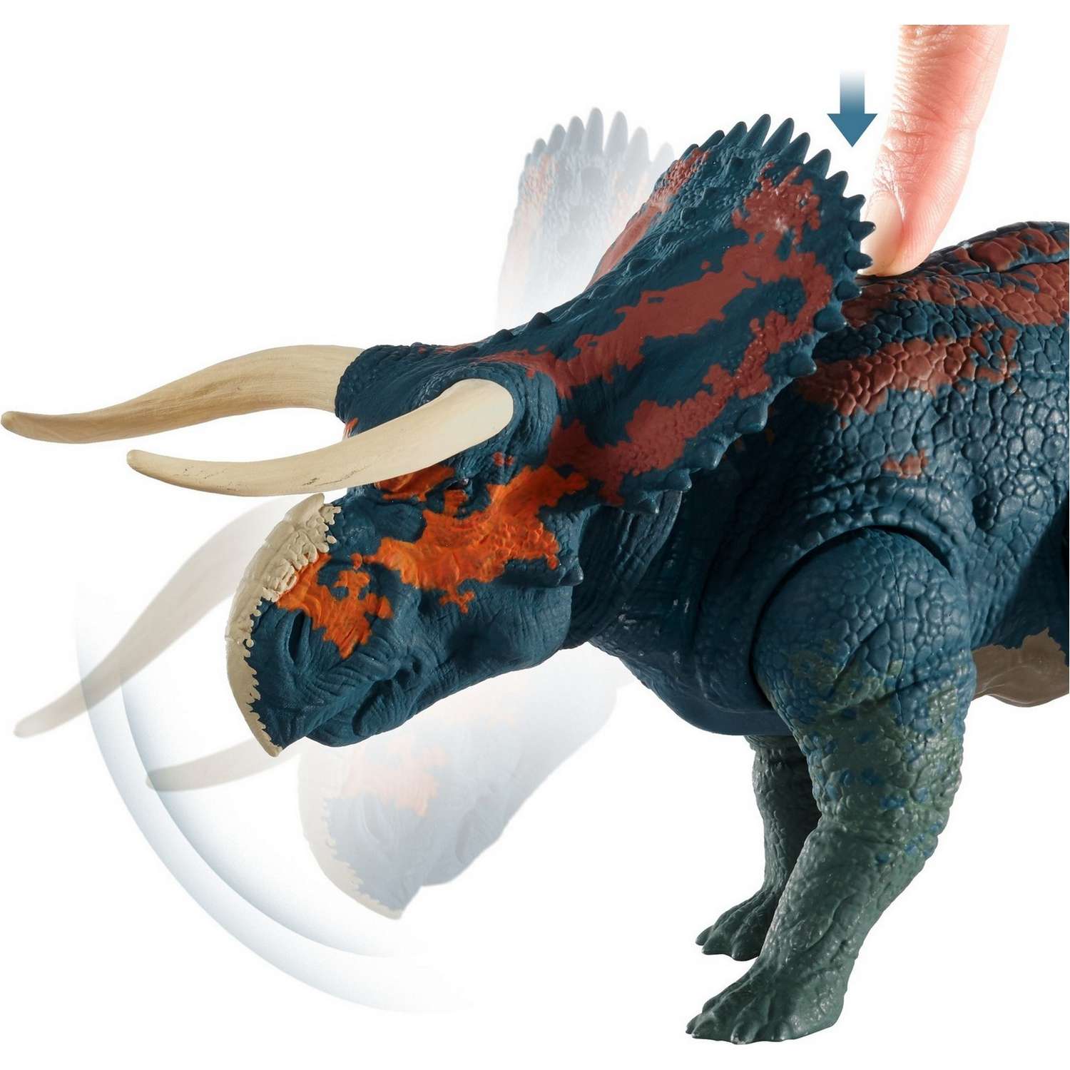 Фигурка Jurassic World Двойная атака Насутоцератопс GGK11 - фото 6
