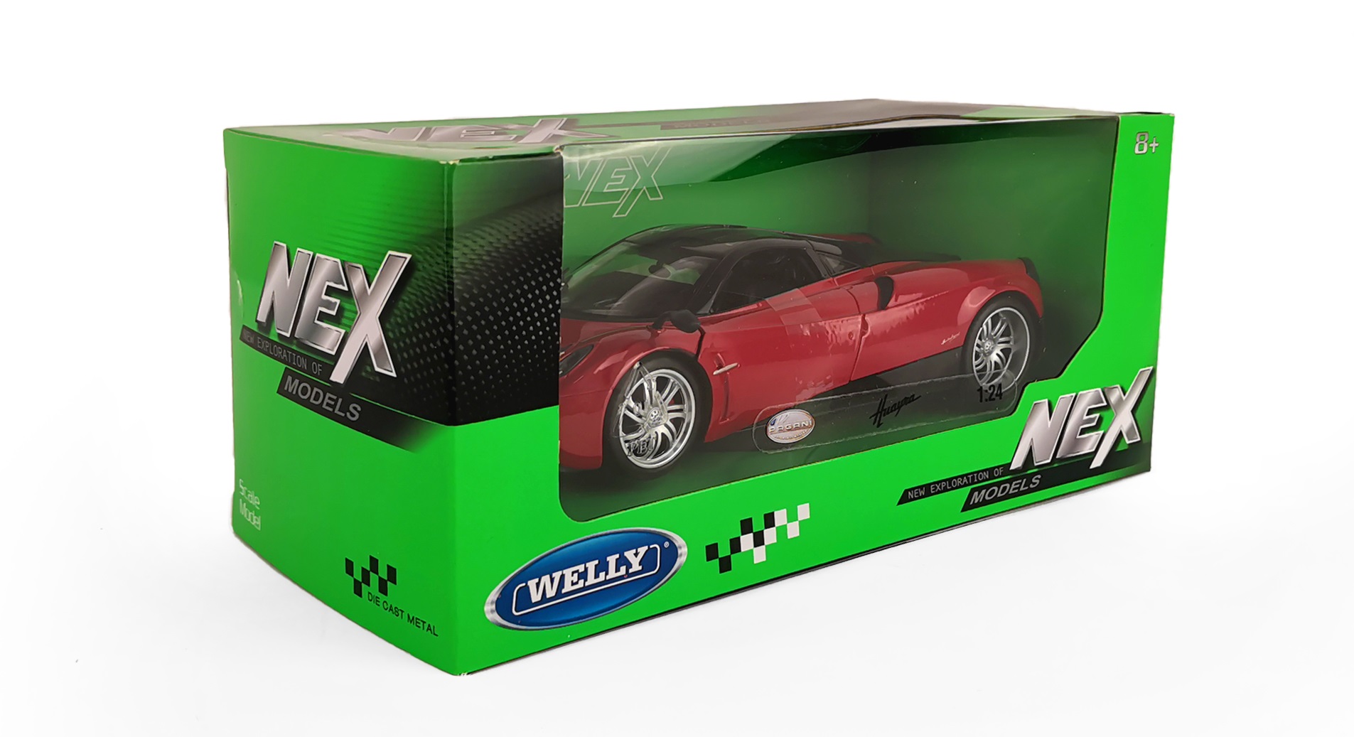 Автомобиль Welly Pagani Huayra 1:24 без механизмов красный 24088W - фото 5