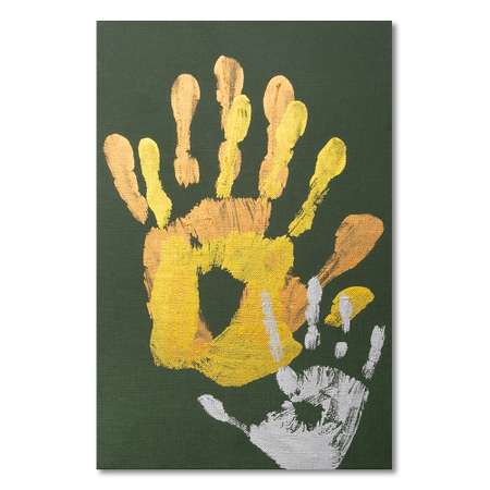 Набор для творчества PixSmart Отпечаток рук на холсте Темно-зеленый