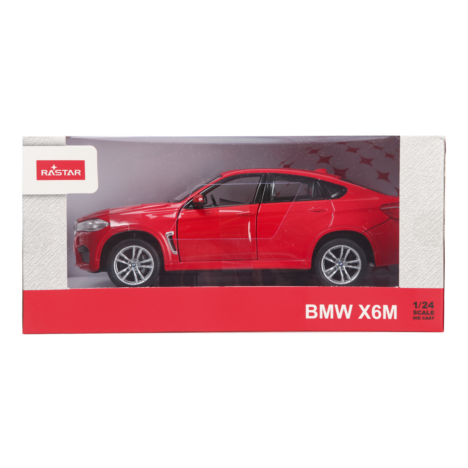 Машина Rastar 1:24 BMW X6M Красная 56600 купить по цене 1499 ₽ в  интернет-магазине Детский мир