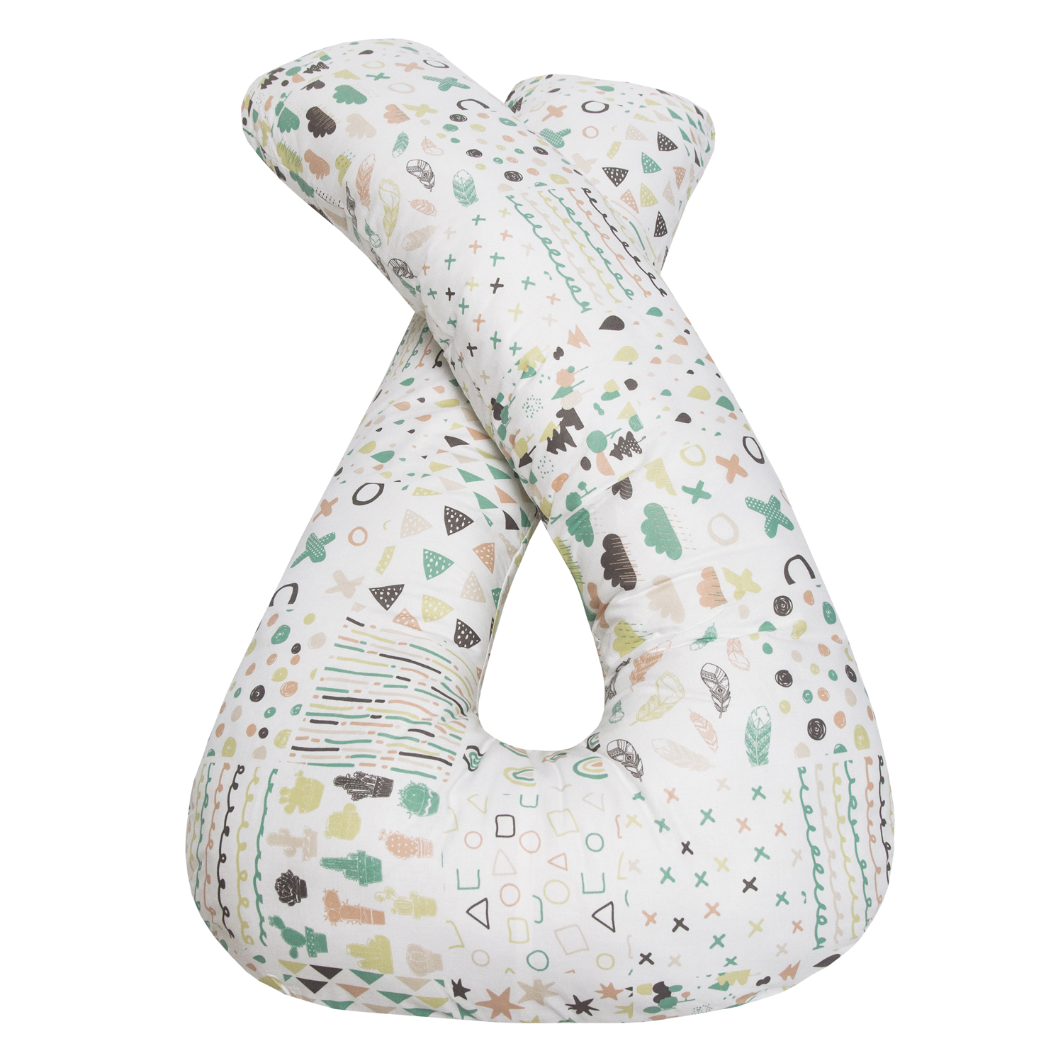Подушка для беременных Amarobaby Абстракция U-образная Белый - фото 3