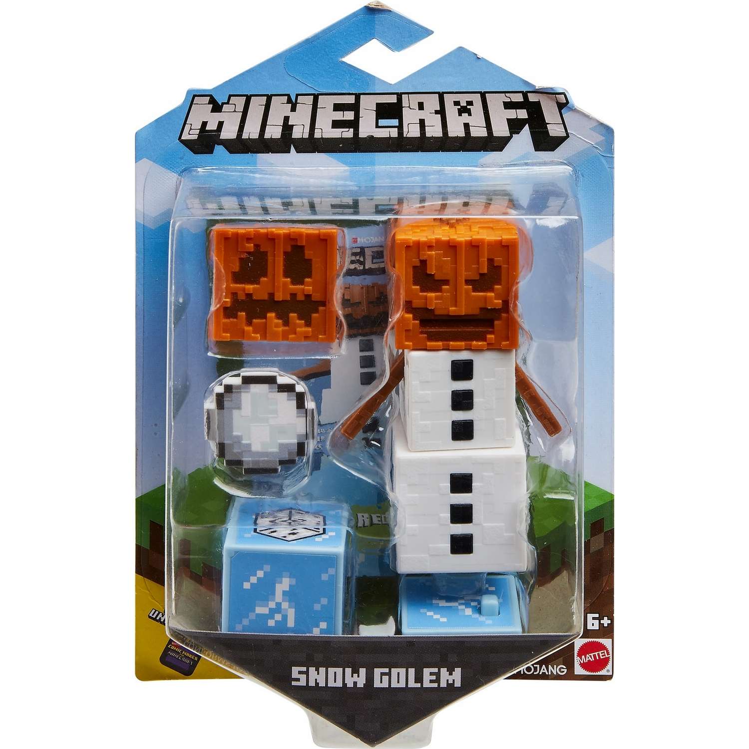 Фигурка Minecraft Снежный голем с аксессуарами GLC65 - фото 2