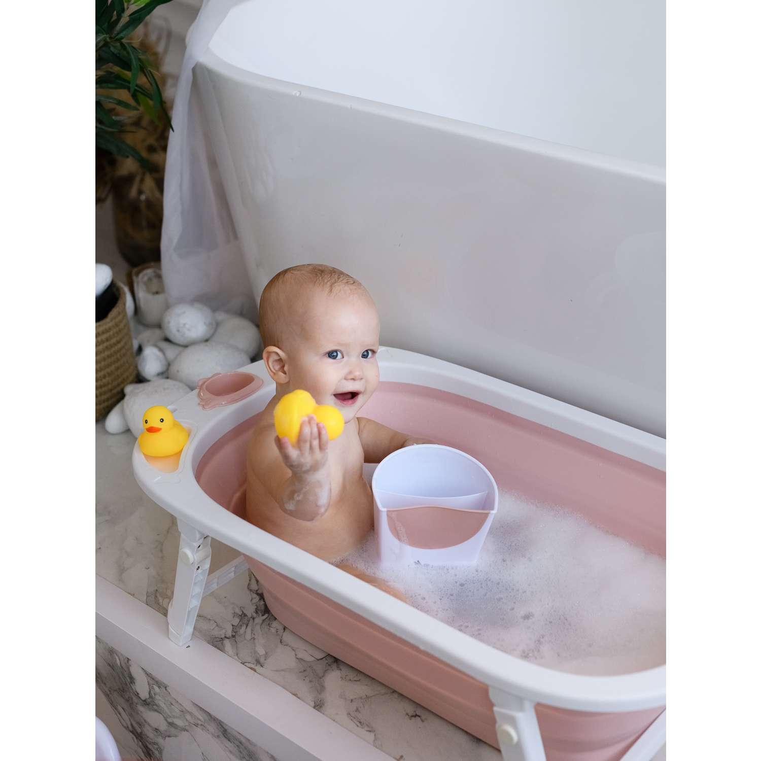 Ковш детский Miyoumi для купания и мытья головы - Blush - фото 21