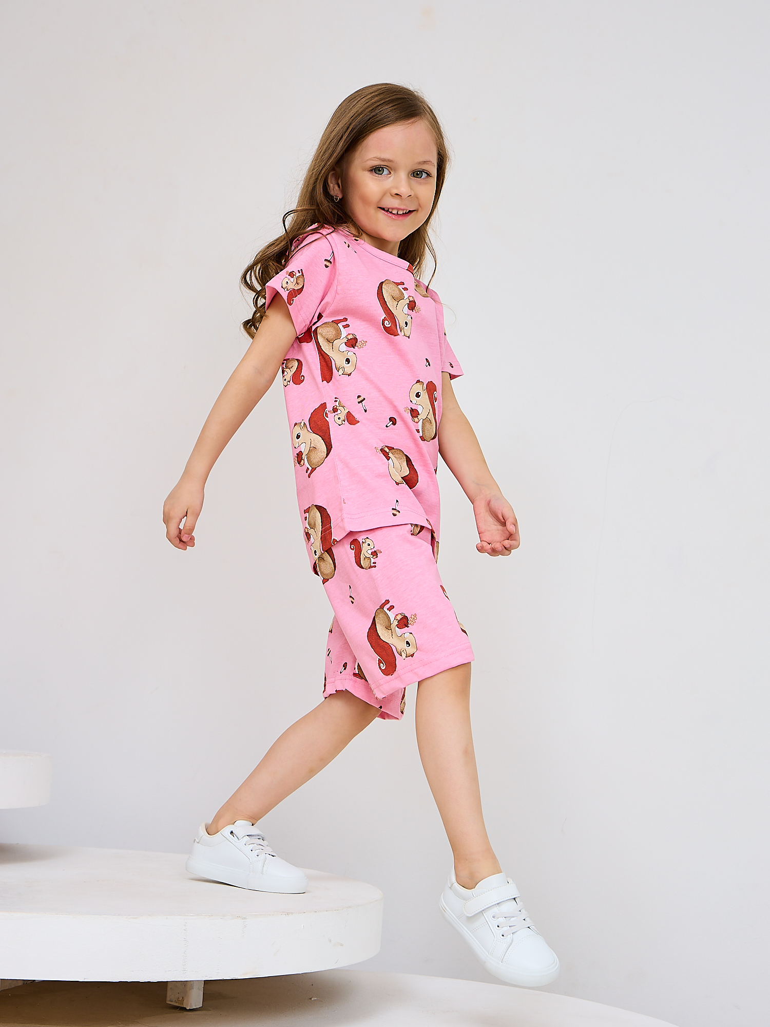 Костюм Mil Art kids 1902201547SUIT-SHORTS-LETO-PINK - фото 6