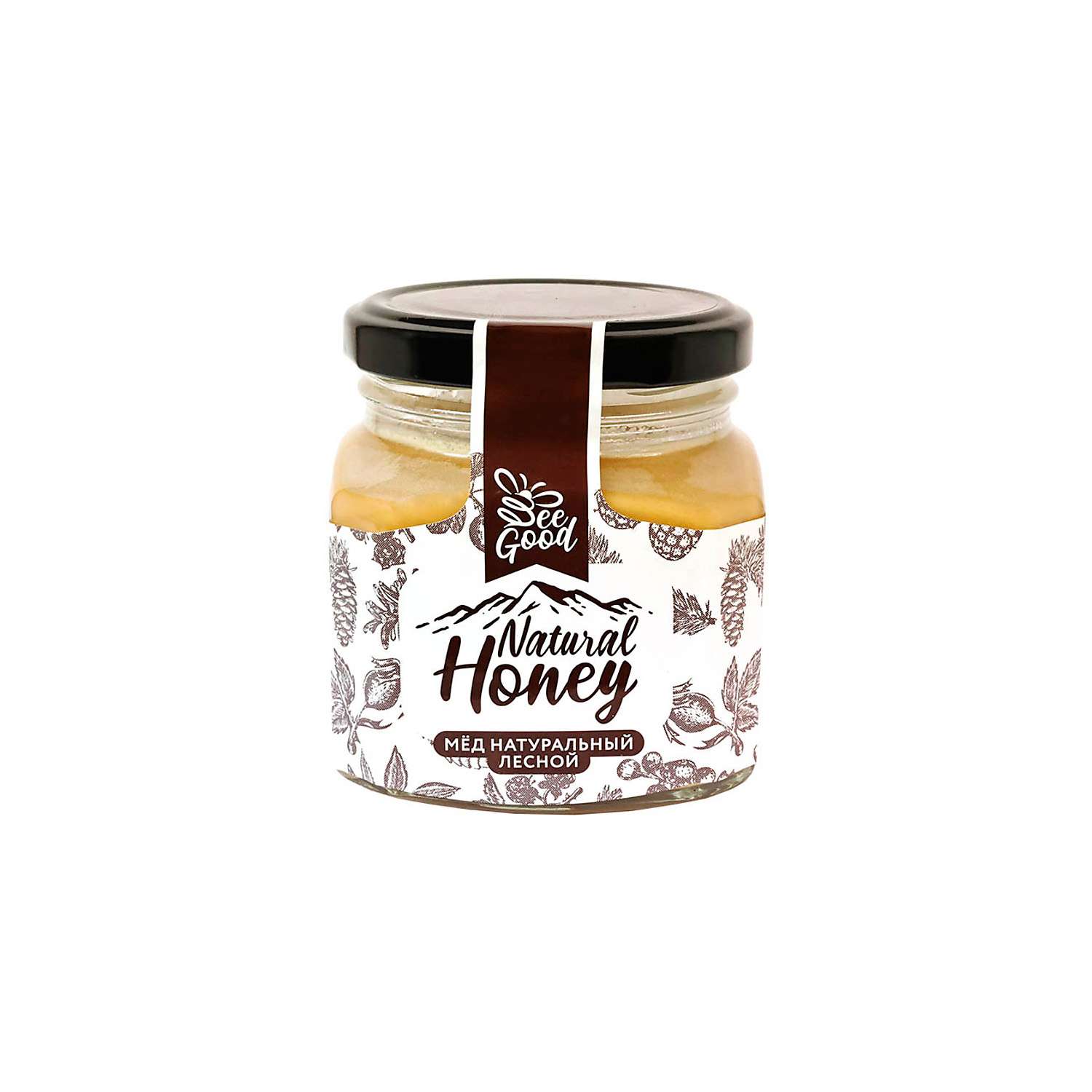 Мед KDV Natural Honey лесной 330 г 2 шт - фото 1