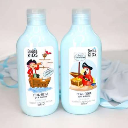 Гель-пена BIELITA для ванны Belita Kids остров сокровищ для мальчиков 3-7 лет 300мл