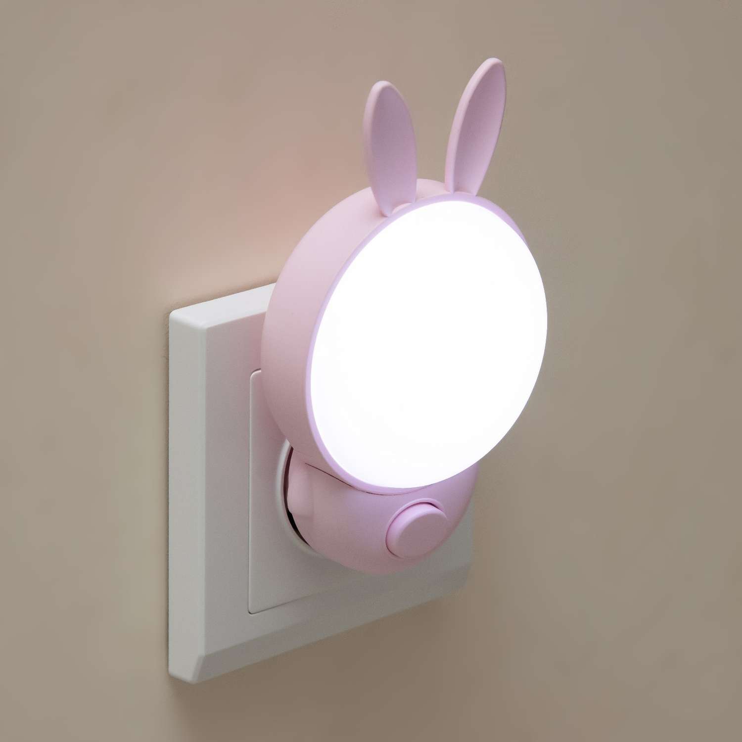 Ночник LED RISALUX «Зайчик» 1Вт розовый 7х4х12 см - фото 5