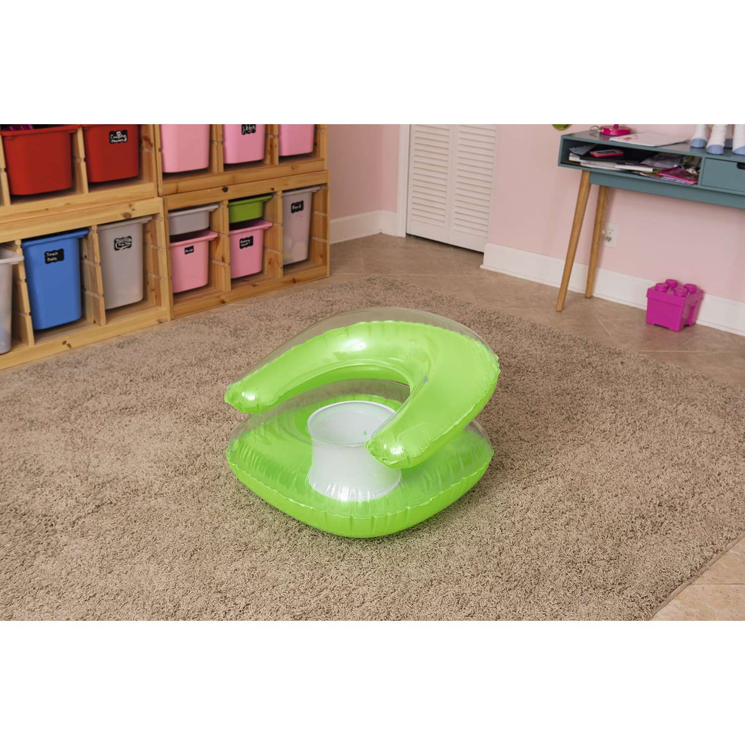 Кресло надувное Bestway Inflatables детское Зеленое - фото 4