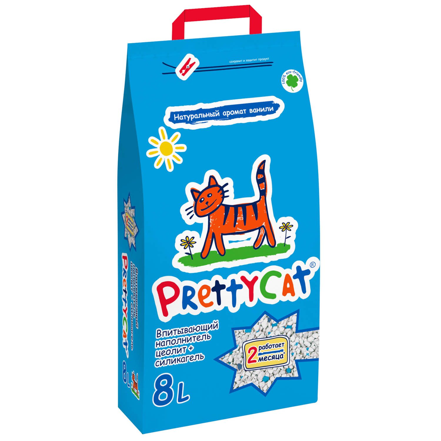 Наполнитель для кошек PrettyCat Aroma Fruit глиняный впитывающий с део-кристаллами 4кг - фото 2
