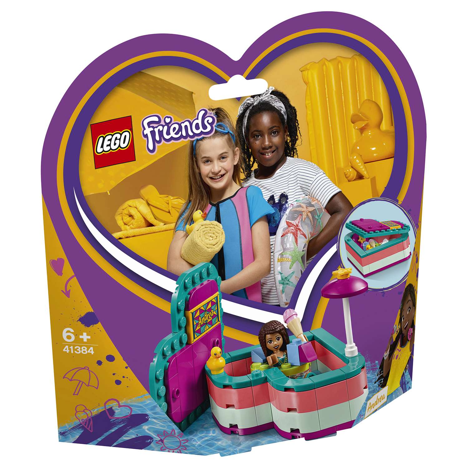 Конструктор LEGO Friends Летняя шкатулка-сердечко для Андреа 41384 - фото 2