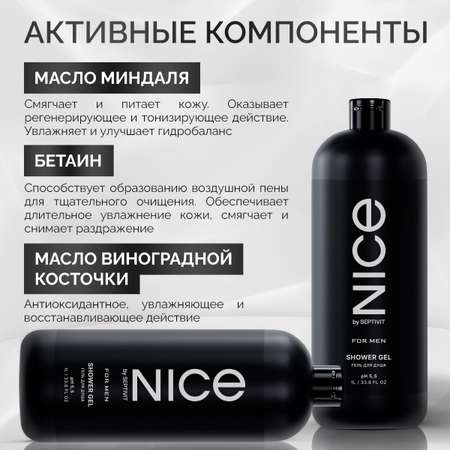 Гель для душа NICE by Septivit Мужской 1л