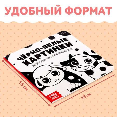 Книга для малышей Буква-ленд «Чёрно-белые картинки»