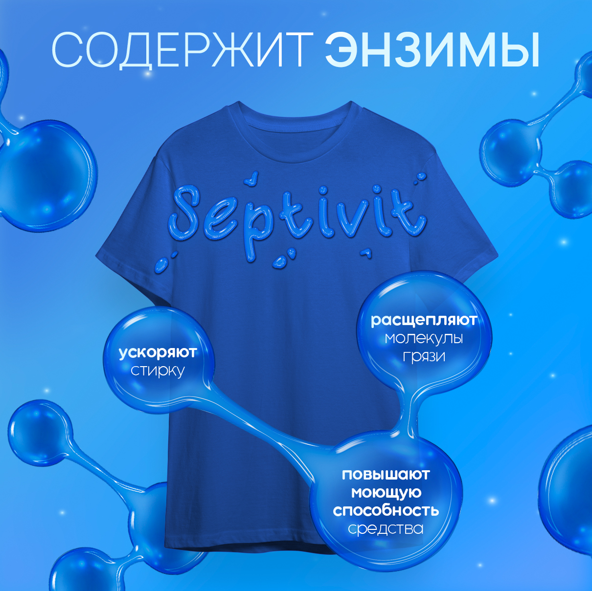 Гель для стирки SEPTIVIT EXTRA CLEAN универсальный 5л - фото 9