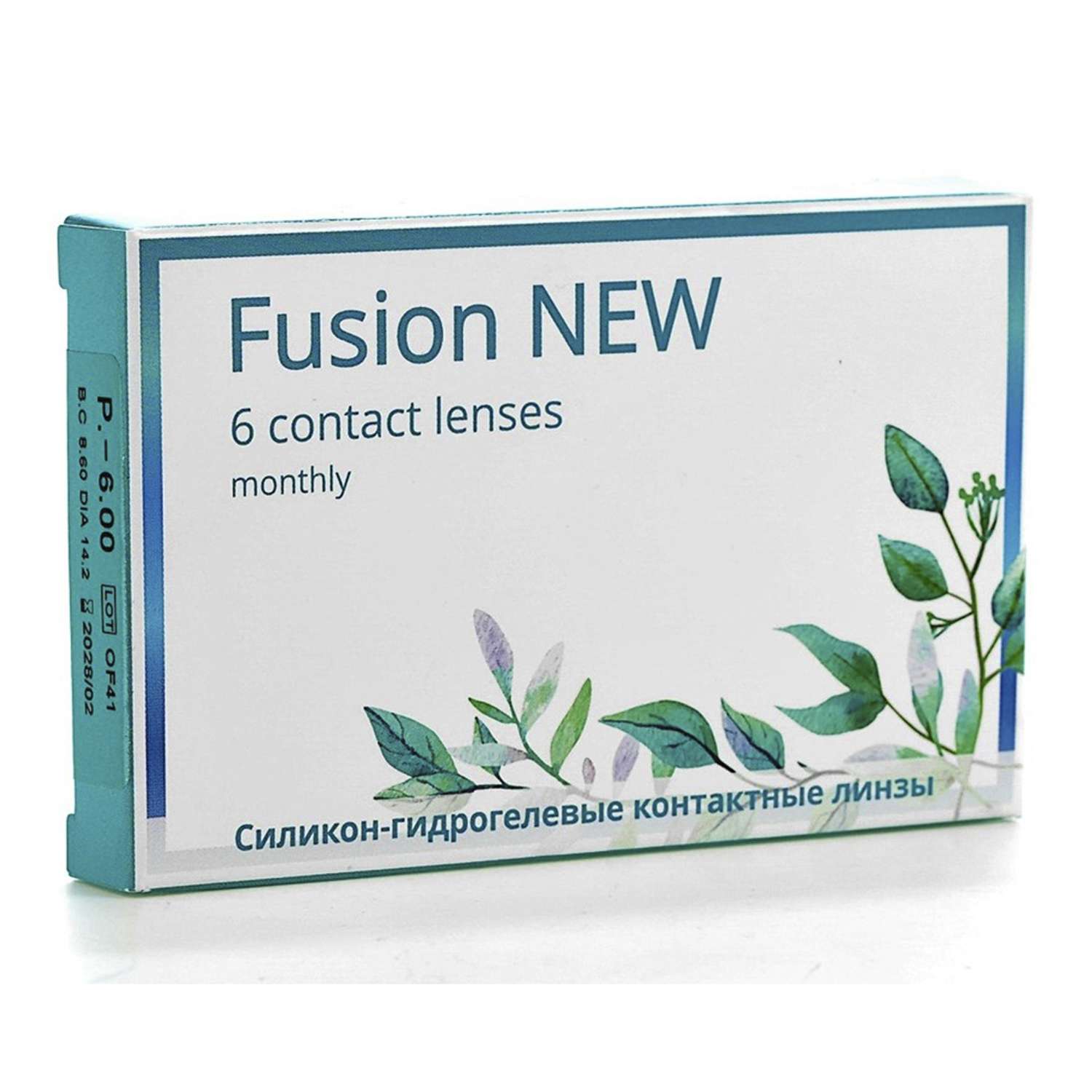 Контактные линзы OKVision Fusion NEW 6 шт R 8.6 -6.00 - фото 1