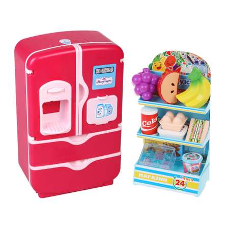 Игровой набор Mary Poppins Холодильник интерактивный Малиновый