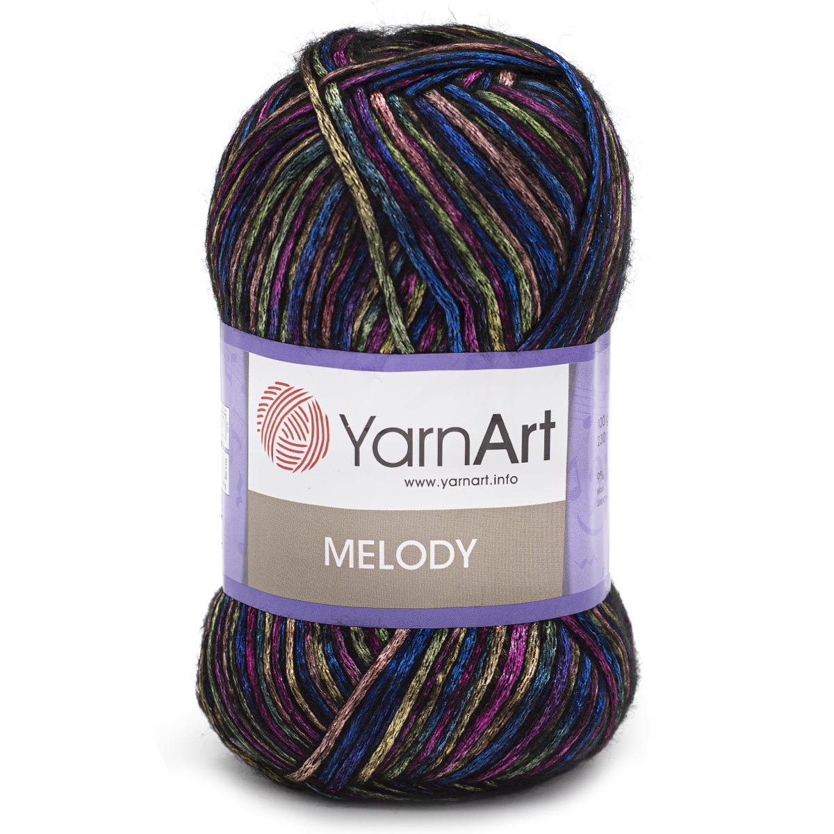 Пряжа YarnArt Melody мягкая 100 г 230 м 901 секционный 5 мотков - фото 6