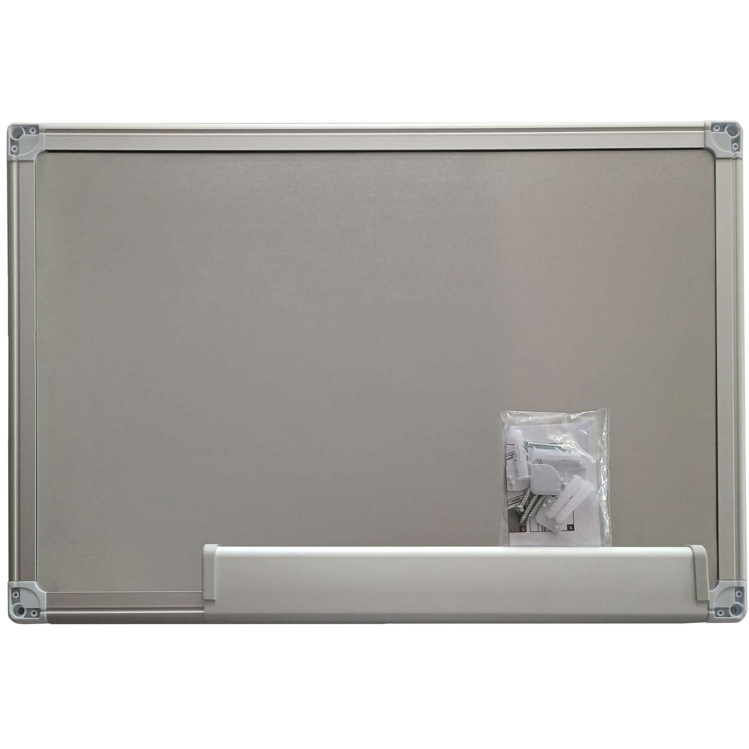 Доска магнитно-маркерная SILWERHOF цвет белый размер 60x90см алюминиевая рама лоток для аксессуаров - фото 6