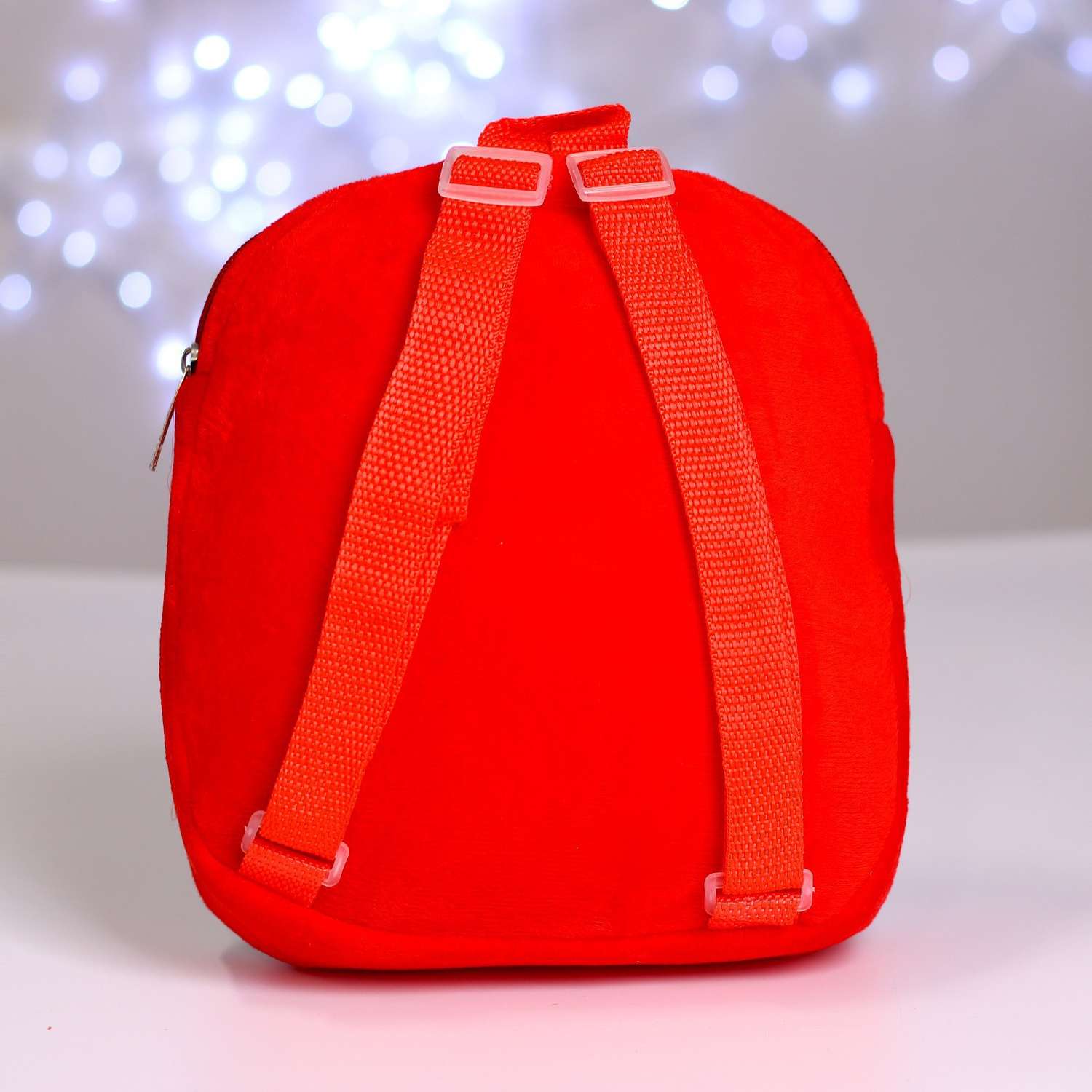 Детский рюкзак Milo Toys плюшевый Зайка с новогодней почтой 26х24 см с пайетками - фото 5
