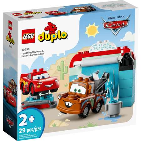 Конструктор LEGO DUPLO Развлечение на автомойке Молнии Маккуина и Мэтра 10996