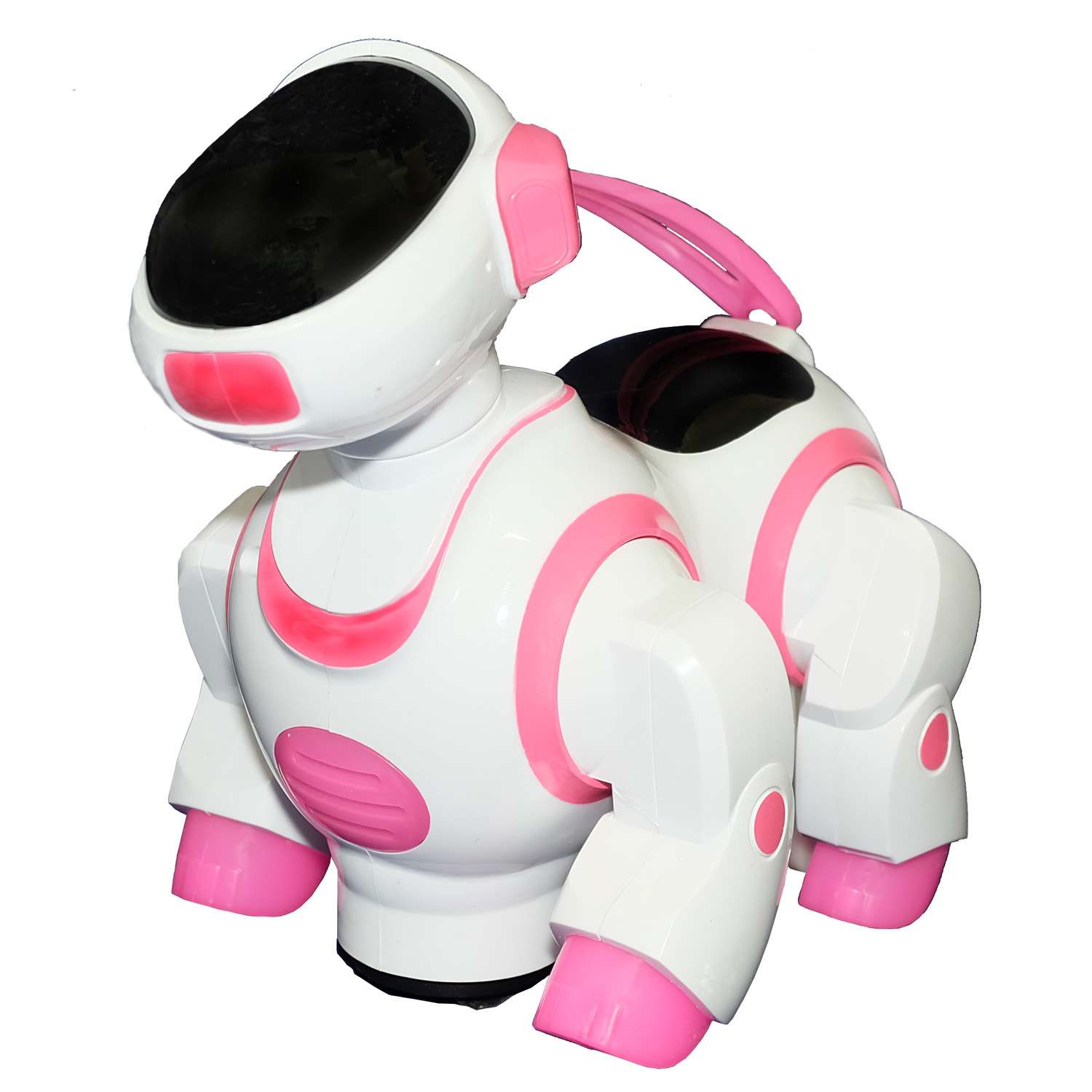 Игрушка HK Industries Щенок интерактивный Белый-Розовый - фото 1
