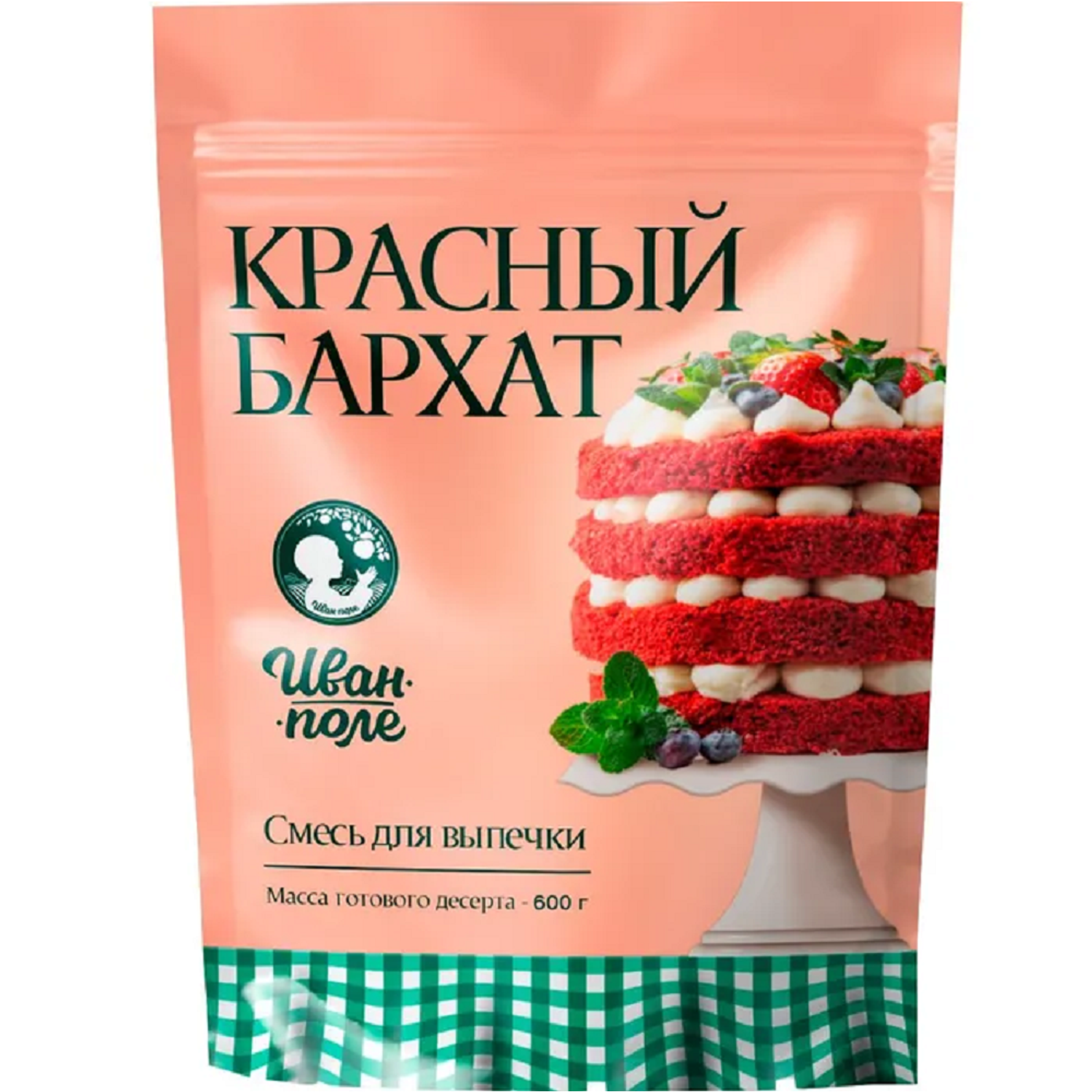 Смесь для выпечки торта Иван-поле Красный бархат 350 г - фото 1