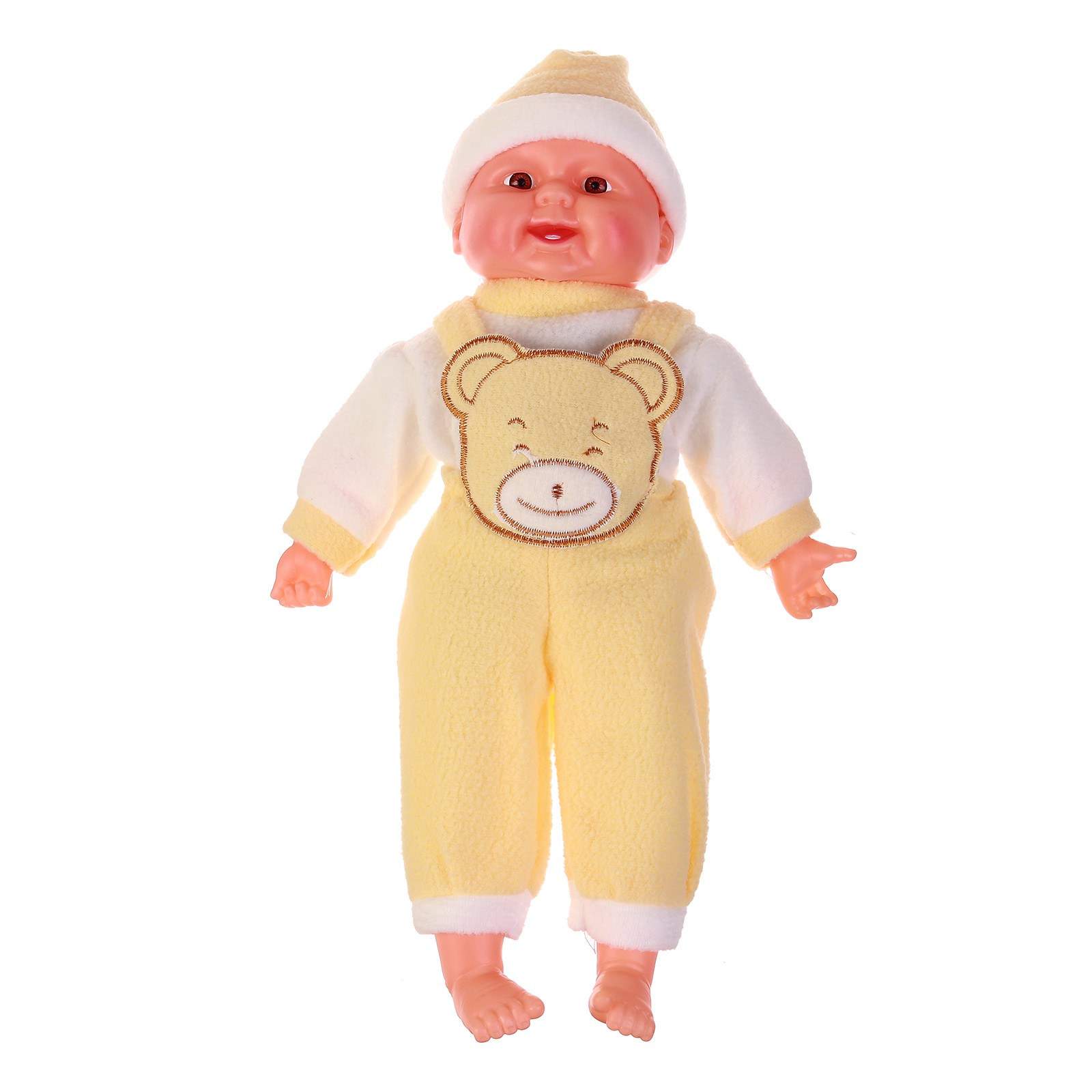 Мягкая игрушка Sima-Land «Кукла» жёлтый костюм хохочет - фото 2