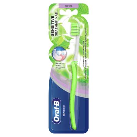 Зубная щетка Oral-B Sensitive Зеленый чай мягкая 81748049