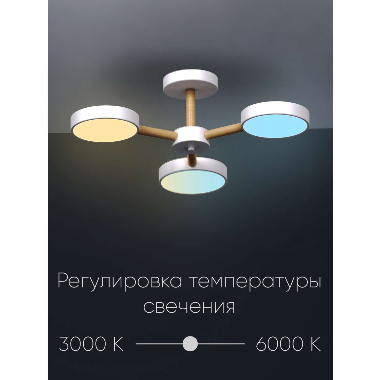 Светодиодный светильник Wedo Light потолочный 60W белый LED - фото 4