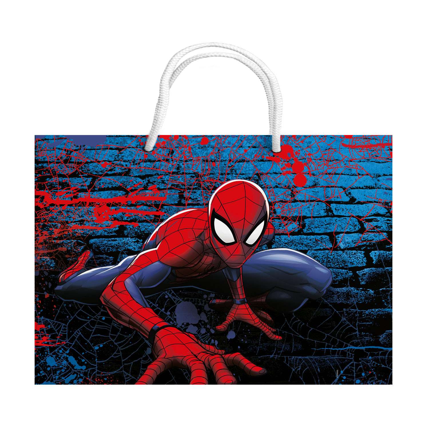Пакет подарочный ND PLAY Spiderman 40*30*14cм 299875 - фото 1