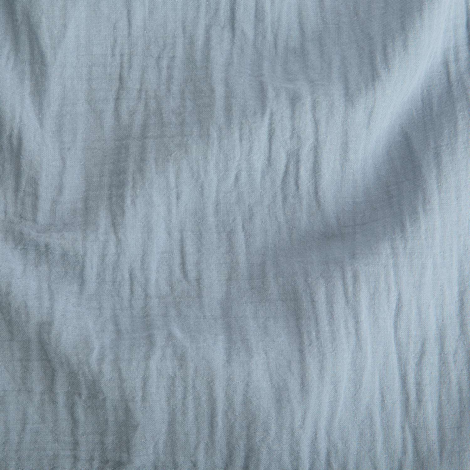 Комплект постельного белья LUKNO Муслиновое полутороспальное голубой 3 предмета - фото 6