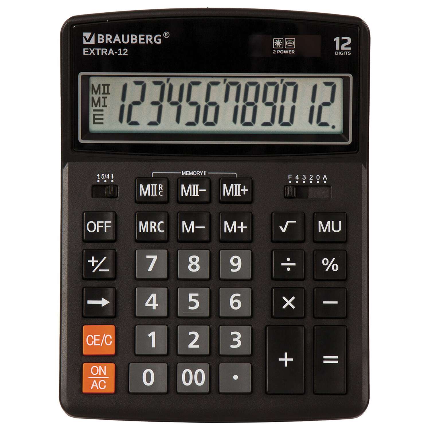 Калькулятор настольный Brauberg электронный 12 разрядов - фото 1