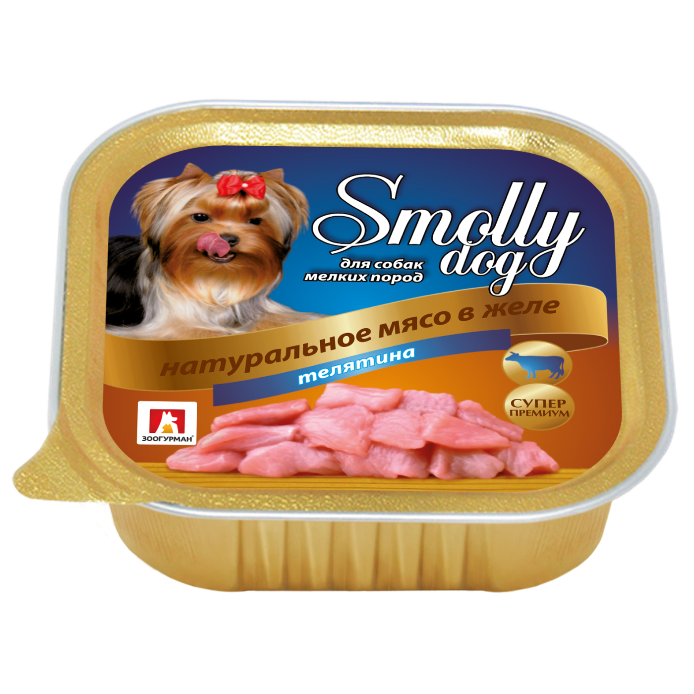 Корм влажный Зоогурман Smolly dog телятина 100 гр х 15 шт - фото 2