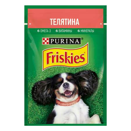 Корм для собак Friskies телятина пауч 85г