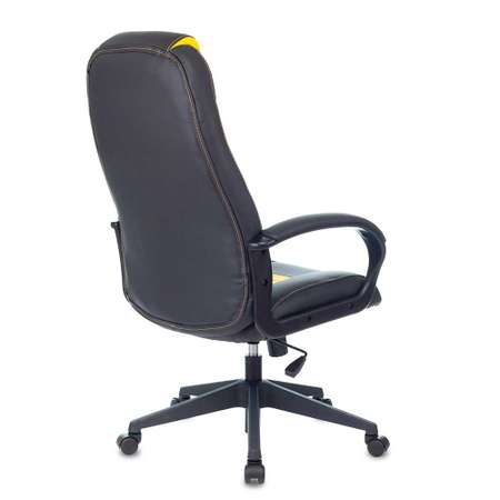 Кресло компьютерное Бюрократ Zombie 8 черный/желтый